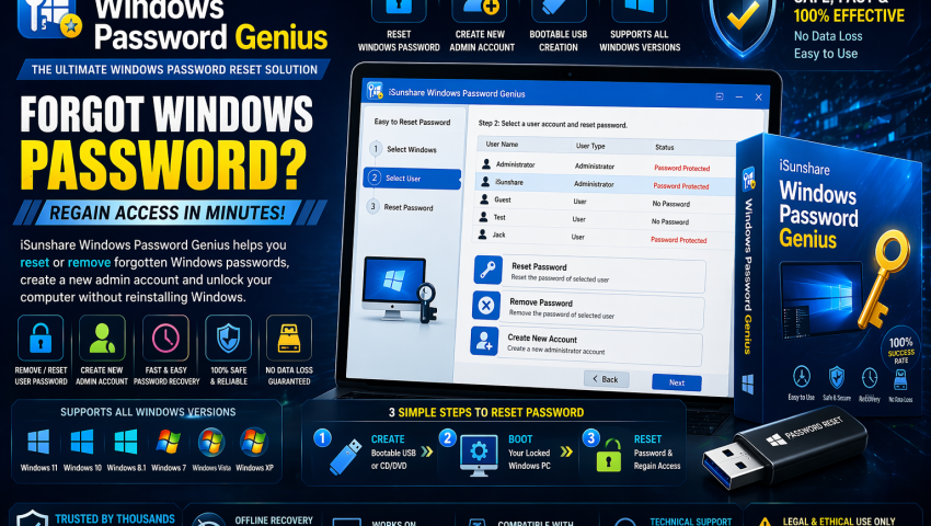 iSunshare Windows Password Genius