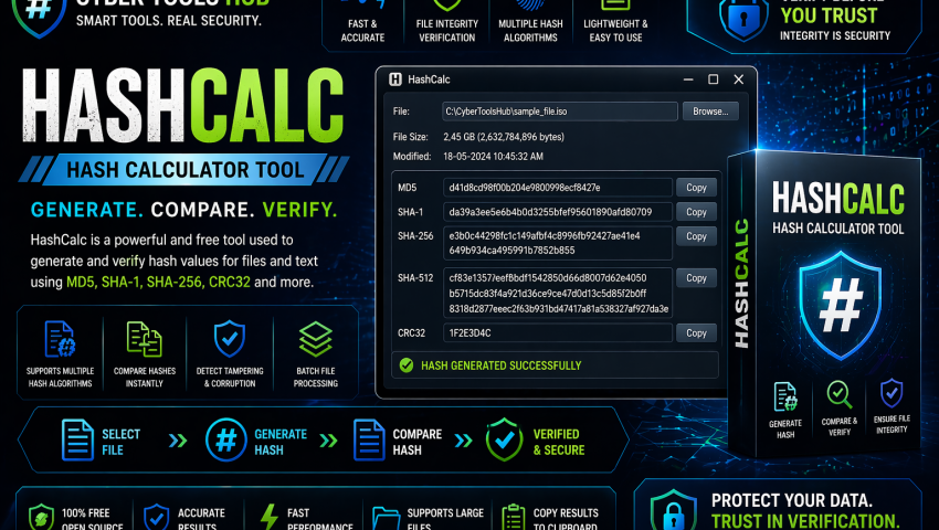 HashCalc – Hash Calculator & Integrity Verification Tool