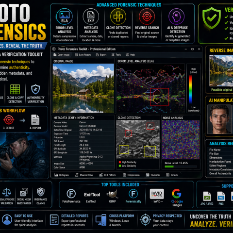 Photo Forensics – Image Analysis & Verification Toolkit